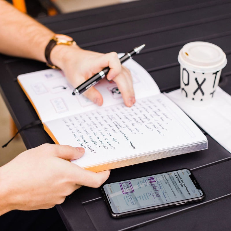 The best ideas should be written down and the THINKERS Notebook is the perfect solution for those moments of reflection. So if you are an avide bullet journaler or just want an elegant way to record your ideas, the THINKERS Notebook is perfect for you.